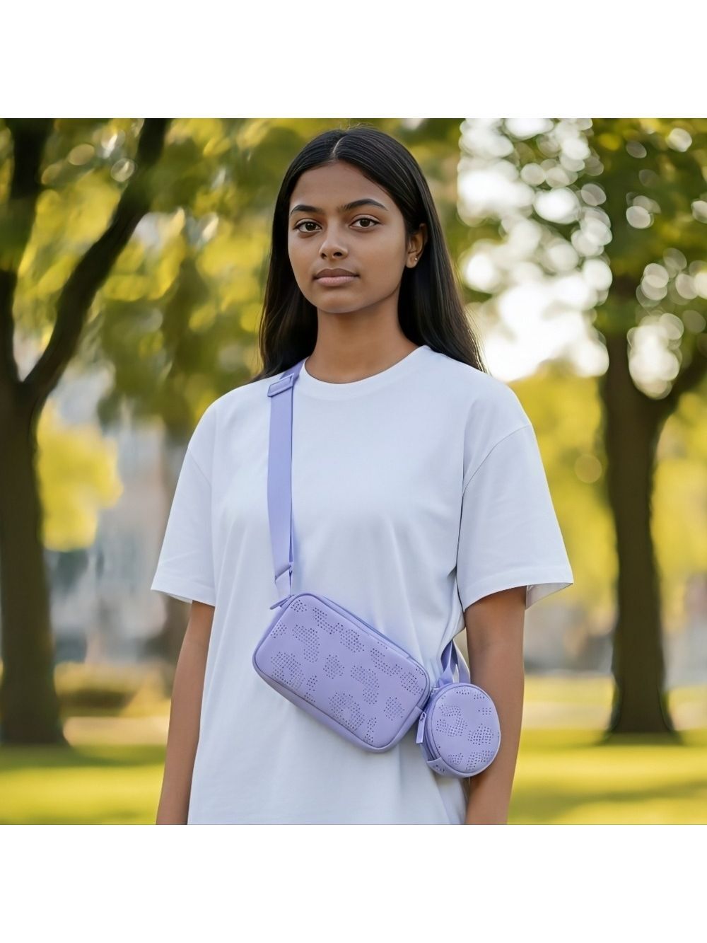 My Tag Along Lavender Crossbody Bag Duo Set #PUR16